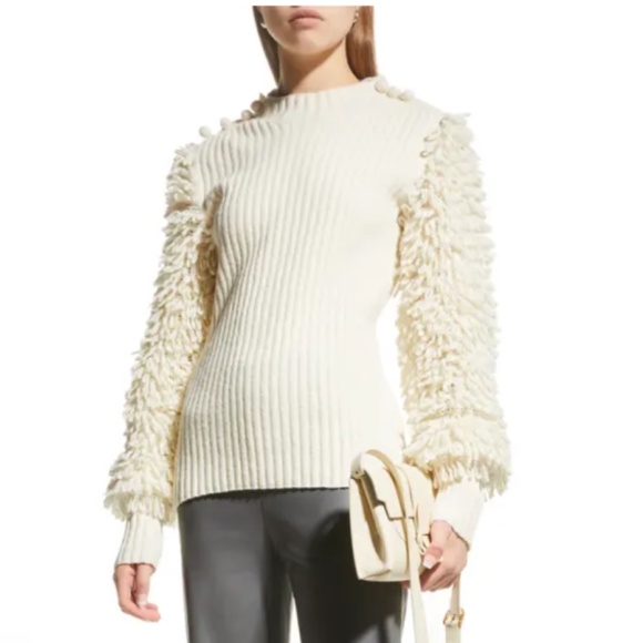 Rebecca Taylor Loop Knit Turtleneck Sweater Medium - Picture 1 of 9